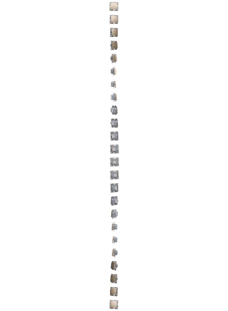 Simon 54 Łącznik krzyżowy 10A 250V szybkozłączka złoty mat DW7.01/44 KONTAKT