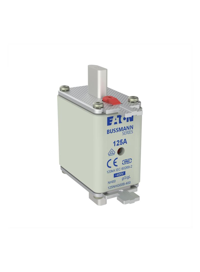 NH FUSE 125A 400V GG/GL SIZE 00 Wkładka NH00 125A 400V GL/GG podwójny wskaźnik 125NHG00B-400 EATON