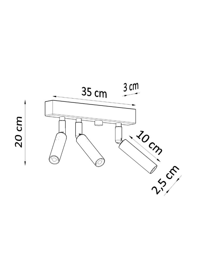 Sollux Plafon EYETECH 3 biały SL.0904