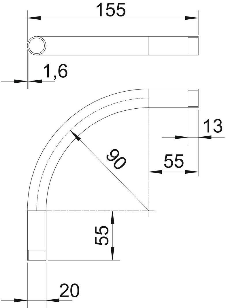 SBNM20 SW, Kolanko rurowe