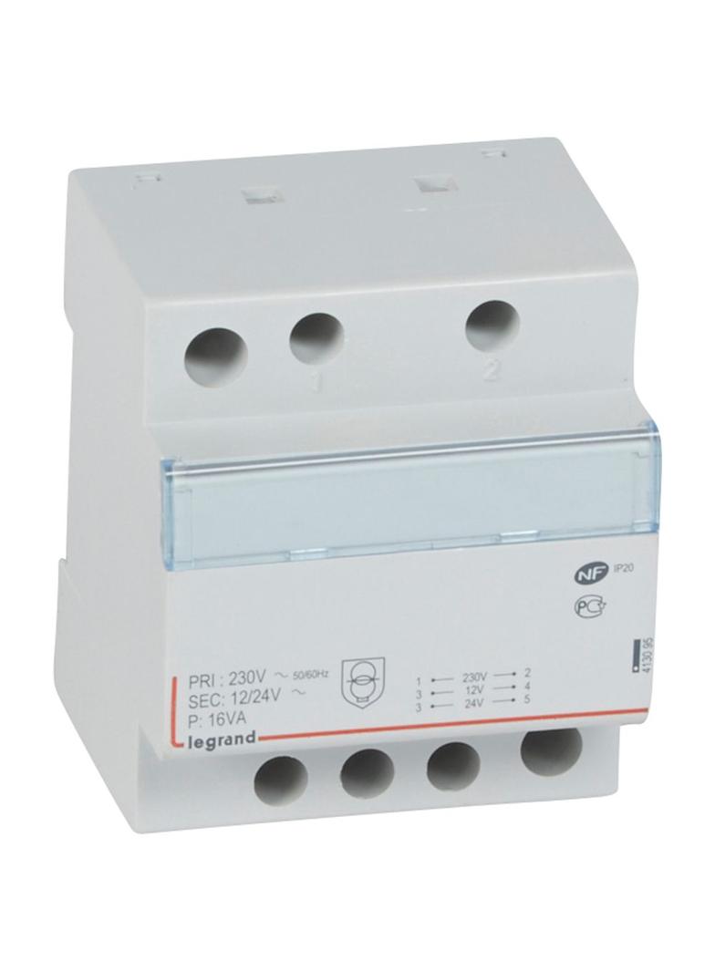 MODULOWY TRANSFORMATOR BEZPIECZEŃSTWA TR316 12/24 16VA, Legrand