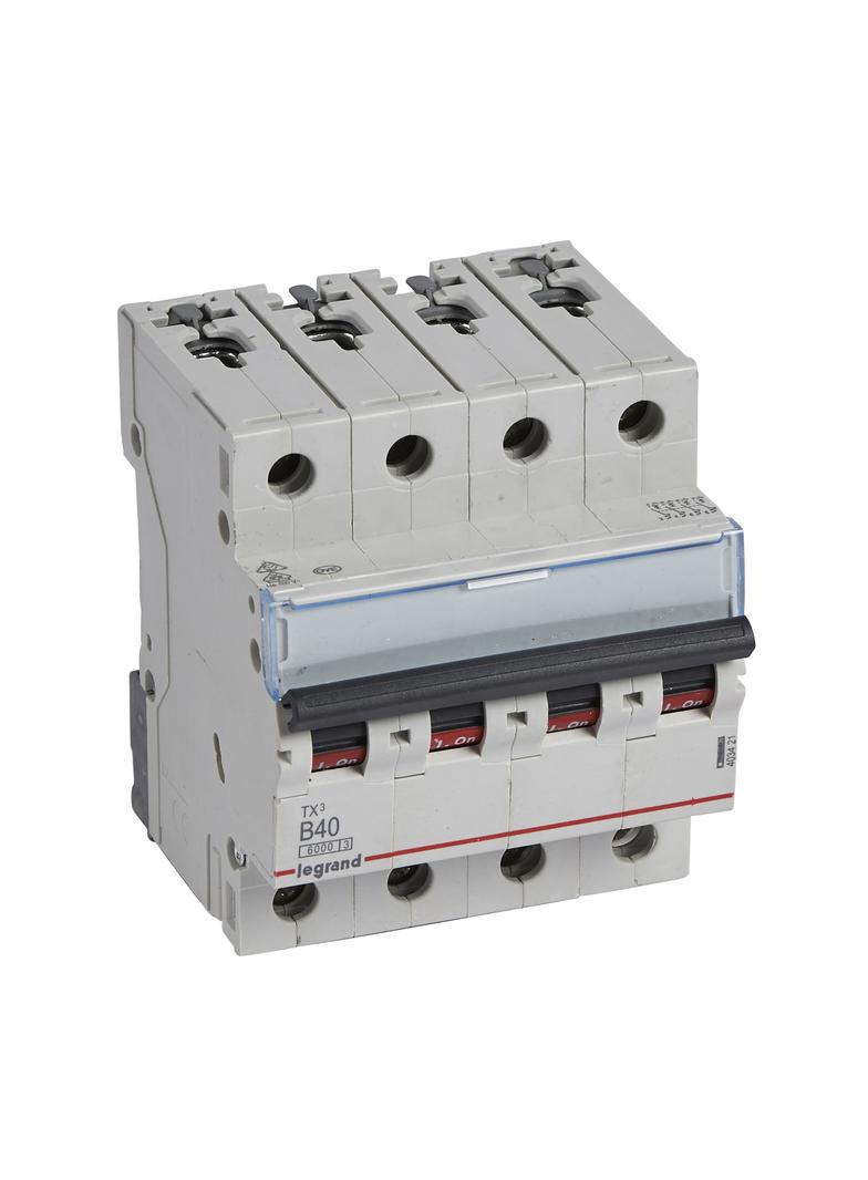 Wyłącznik Nadprądowy S 304 4P B40A 6kA TX3 403421 LEGRAND