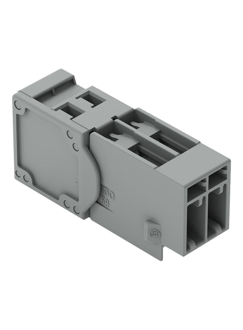 X-COM wtyk 2-biegunowy szary raster 5 mm /100szt./ WAGO