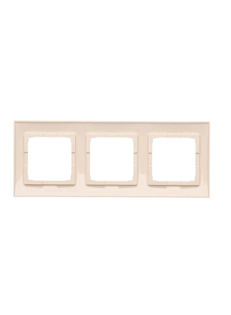 Simon 54 Premium Ramka 3-krotna PREMIUM do puszek karton-gips IP20 / IP44 kremowy