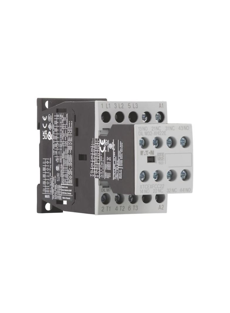 Stycznik mocy 7A 3P 230V AC 2Z 2R DILM7-22(230V50HZ,240V60HZ) 106360 EATON