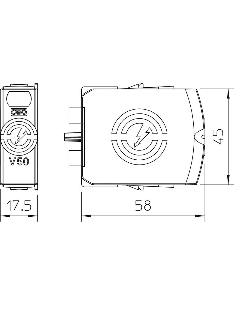V50-0-150, Ogranicznik kombi V50