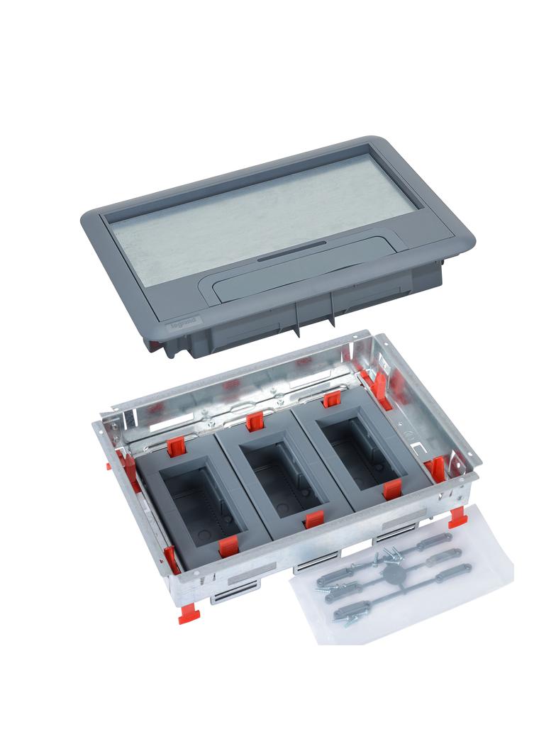 PUSZKA PODŁOGOWA STANDARD KOMPLETNA Z POKRYWĄ PLASTIKOWĄ - 12(3X4) MODUŁÓW MOSAIC MONTOWANYCH POZIOM