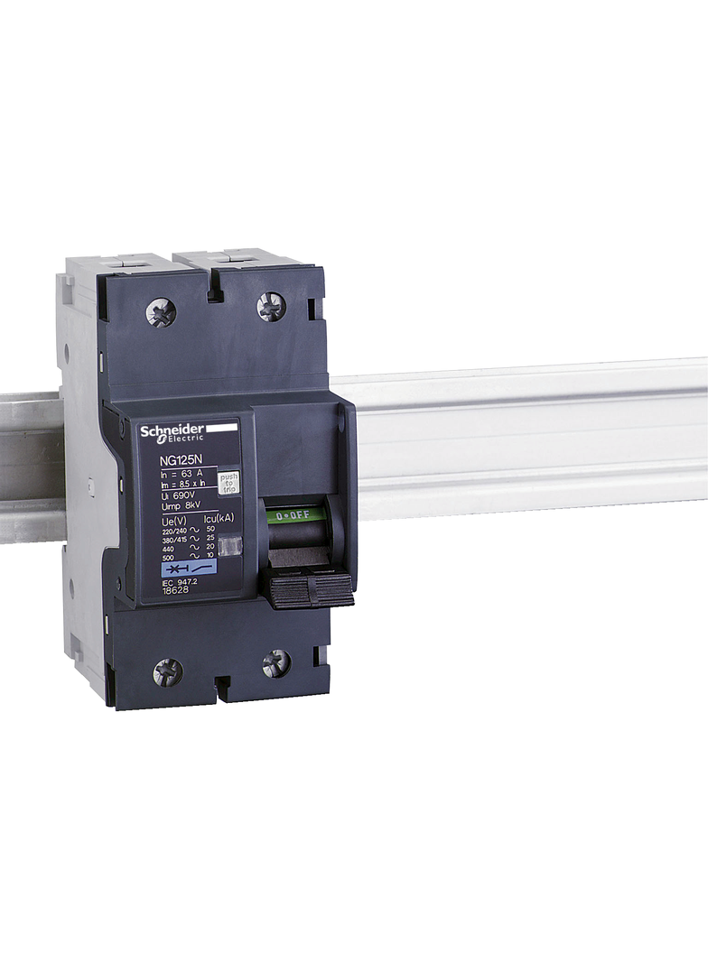 Wyłącznik nadprądowy Acti9 NG125N 2P C63A 18628 Schneider