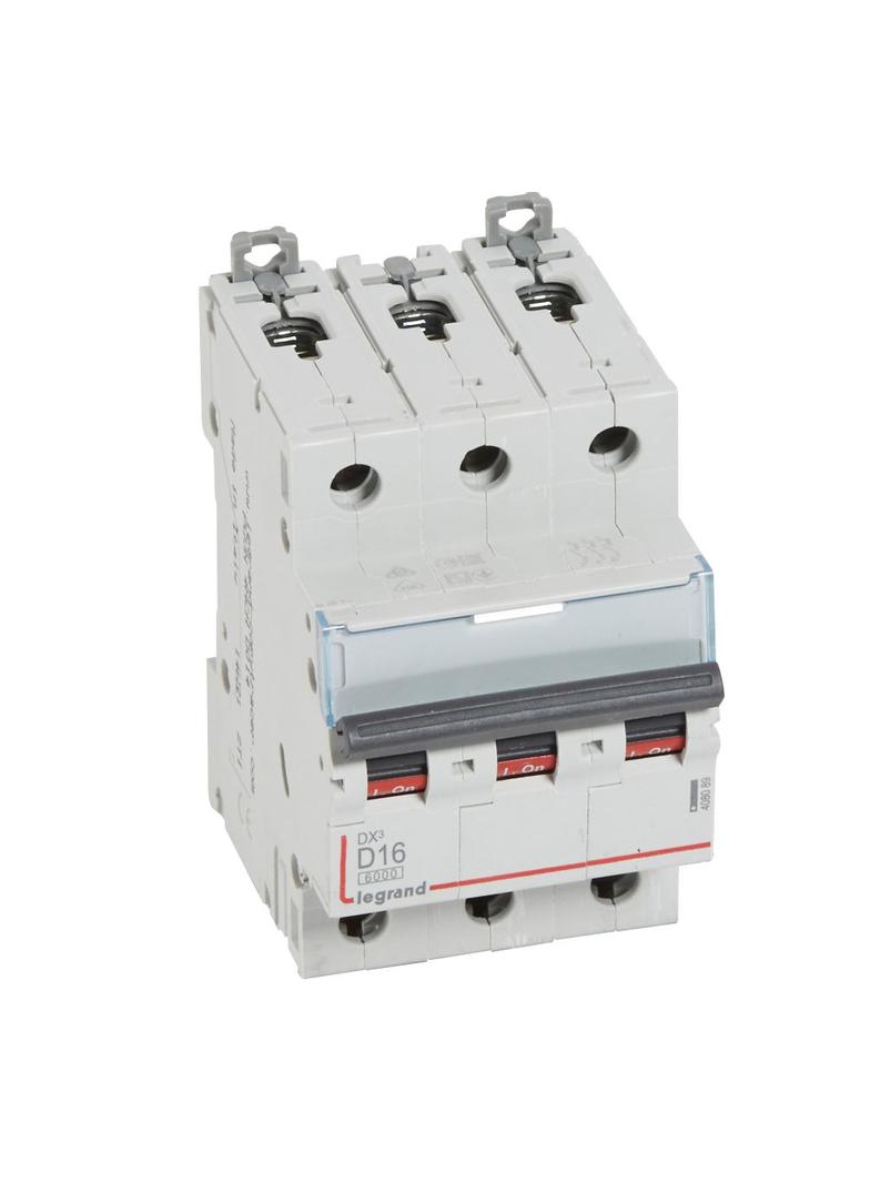 WYŁĄCZNIK NADPRĄDOWY S 303 3P D 16A 6000A SERII DX3, Legrand