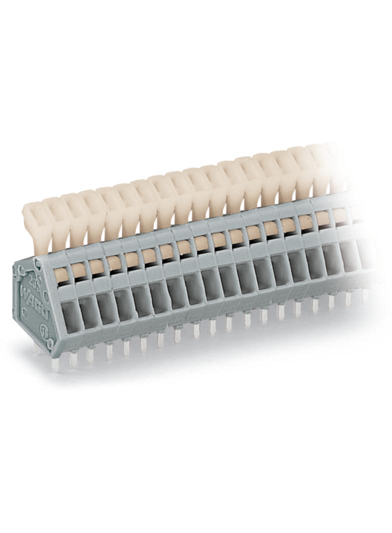 listwa zaciskowa do pł. drukowanych 2-bieg. szara raster 2,5 mm /100szt./ WAGO