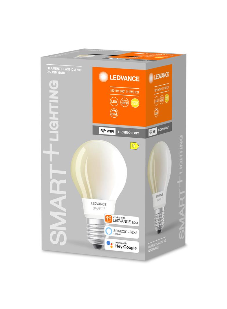 Lampa LED SMART+ WiFi CL A szkło matowe DIM 100  11W/827 E27