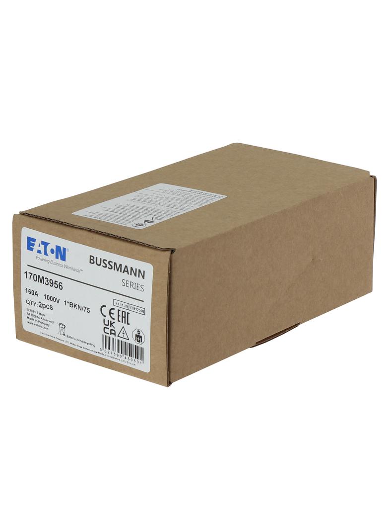FUSE 160A 1000V 1*BKN/75 AR Wkładka szybka 160A AC 1000V rozmiar 1 43x61x74 mm aR I 170M3956 EATON