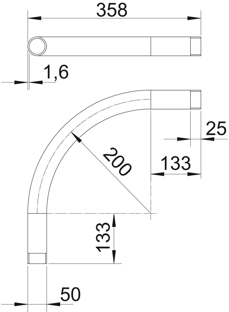 SBNM50 FT, Kolanko rurowe