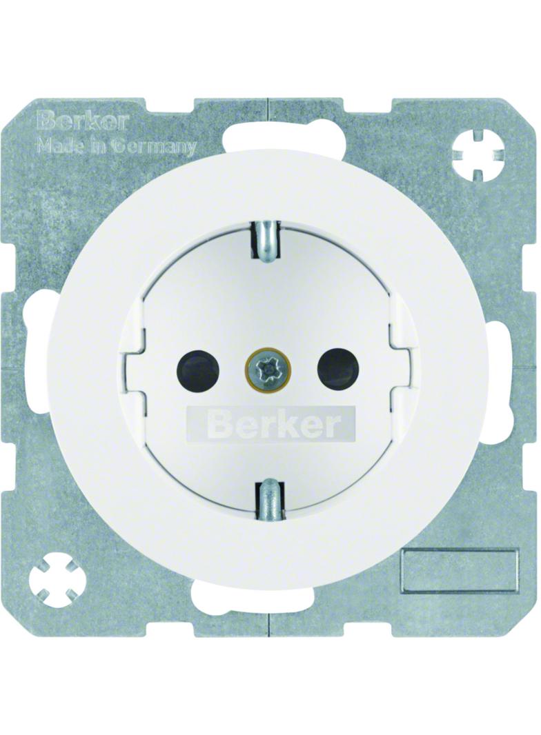 BERKER R.1/R.3 Gniazdo SCHUKO biały 47232089 HAGER