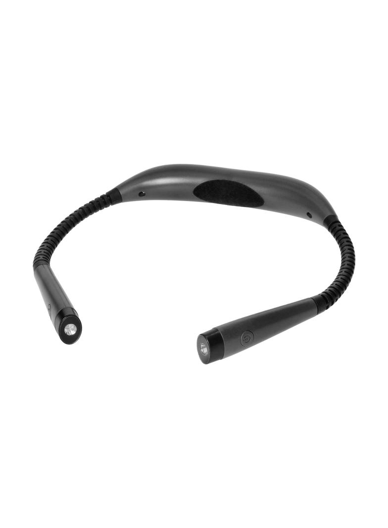 Latarka LED na szyję z akumulatorem Li-po 1000 mAh wybór barwy światła szara