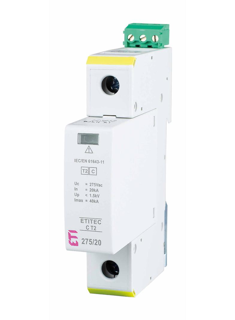 Ogranicznik przepięć T2 (C) TEC C T2 275/20 1+0 RC 002440394 ETI