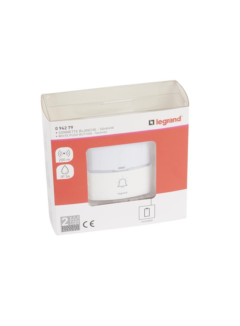 DODATKOWY PRZYCISK DO ZESTAWU SERENITY - BIAŁY, Legrand