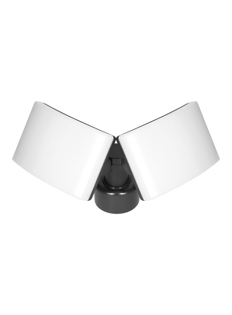 TOS DUO LED 2x20W podwójny naświetlacz ogrodowy z PIR, 2x1600lm, IP65, 4000K, PC, czarny