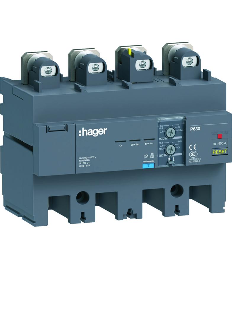 MCCB Blok RCD do P630 4P 400A Idn nastawny