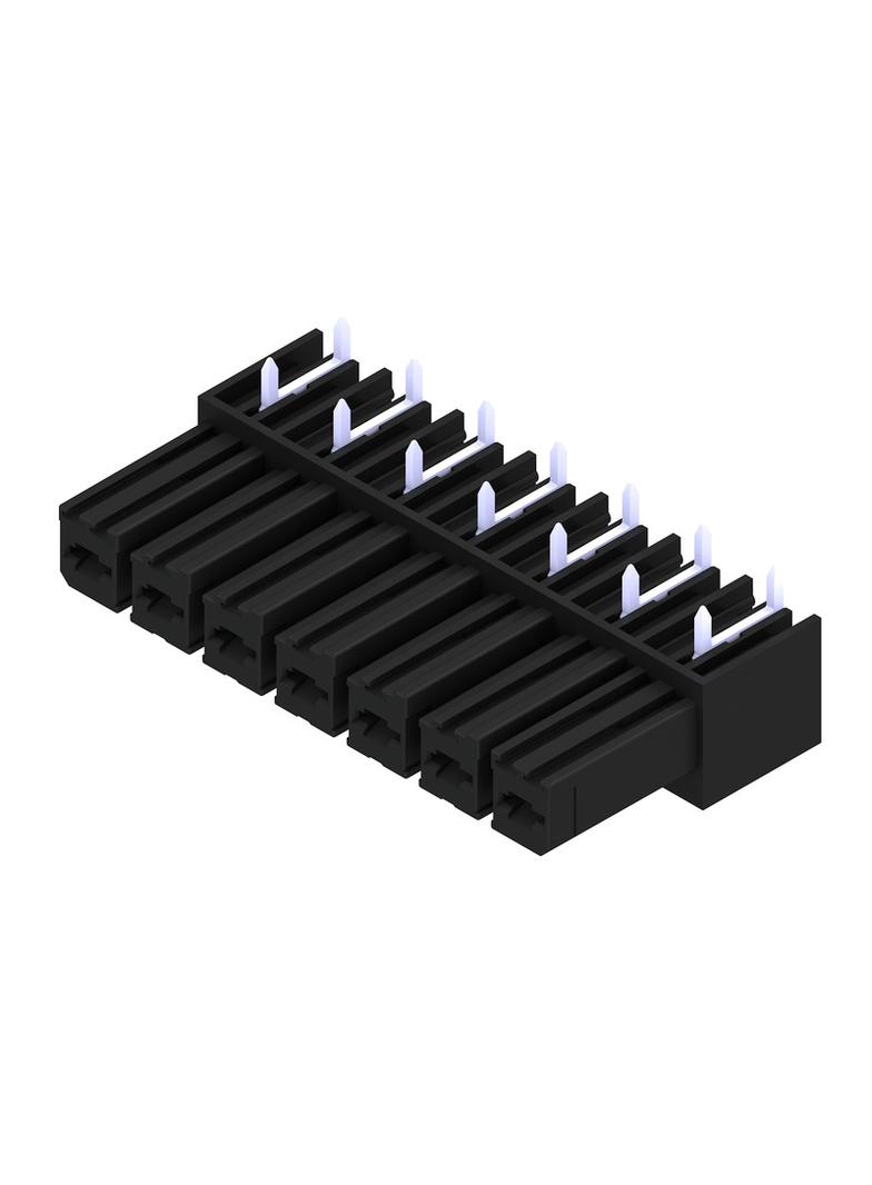 BVL 7.62HP/07/270 3.5SN BK BX Wtyki PCB (złącza płyty), 7.62 mm, Liczba biegunów: 7, kąt odejścia: 270° /50szt./ 1929350000 WEIDMÜLLER