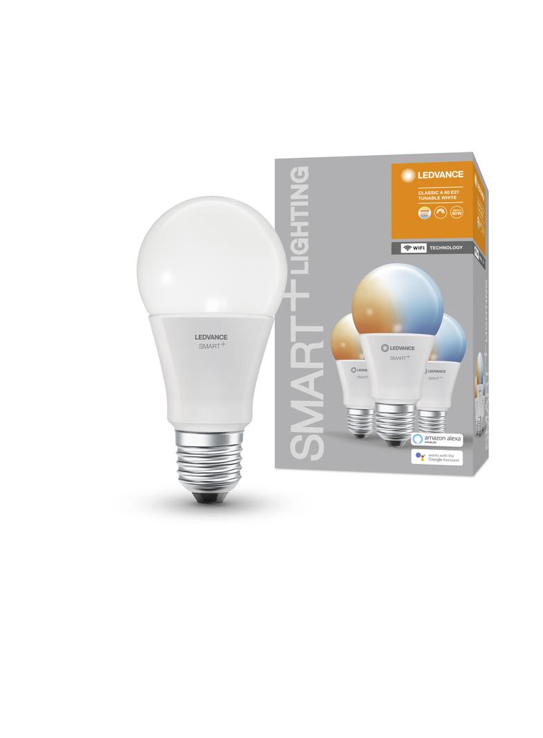 3PAK Żarówka LED E27 A60 9W 806lm CCT SMART+ WiFi ściemnialna 4058075485730 LEDVANCE