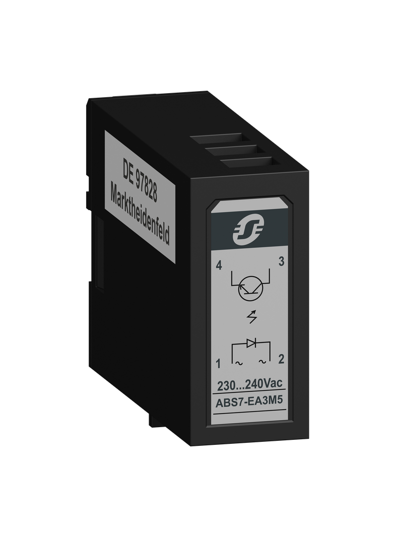 Modicon ABE7, półprzewodnikowy przekaźnik wtykowy, 12.5 mm, wejściowy, 230...240 V AC 50HZ