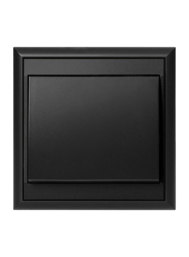 Przycisk dzwonek podtynkowy Luna, 10A, 250V, WP-6/7L, czarny