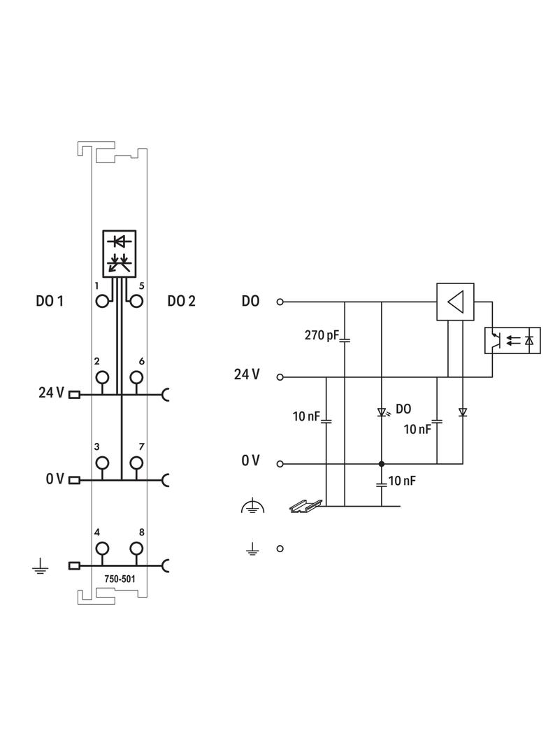 moduł 2DO 24V DC 0,5A