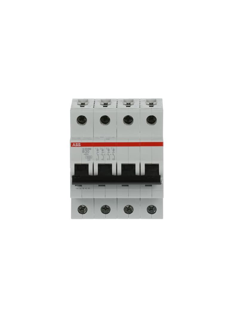 S204M-B20 Wyłącznik nadprądowy 10kA 4P B20A 2CDS274001R0205 ABB
