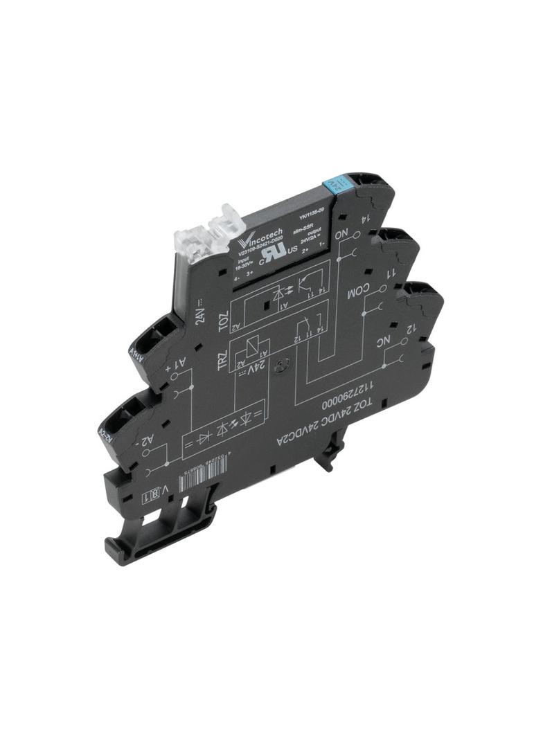 TOZ 24VDC 48VDC0,1A Przekaźnik półprzewodnikowy, 24 V DC ±20 %, Dioda zwrotna, Zabezpieczenie przez pomieszaniem biegunów , 1 zestyk zwierny (Tranzystor bipolarny), 0…48 /10szt./ 1127050000 WEIDMÜLLER