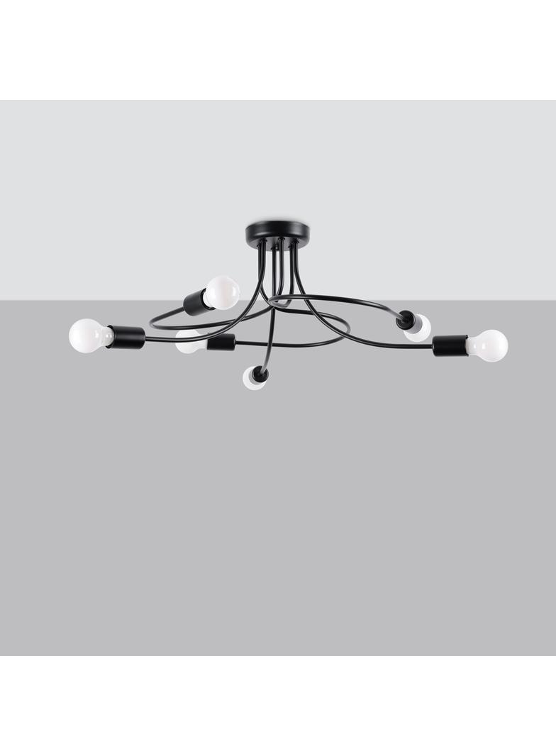 Żyrandol LEVAR 6 czarny