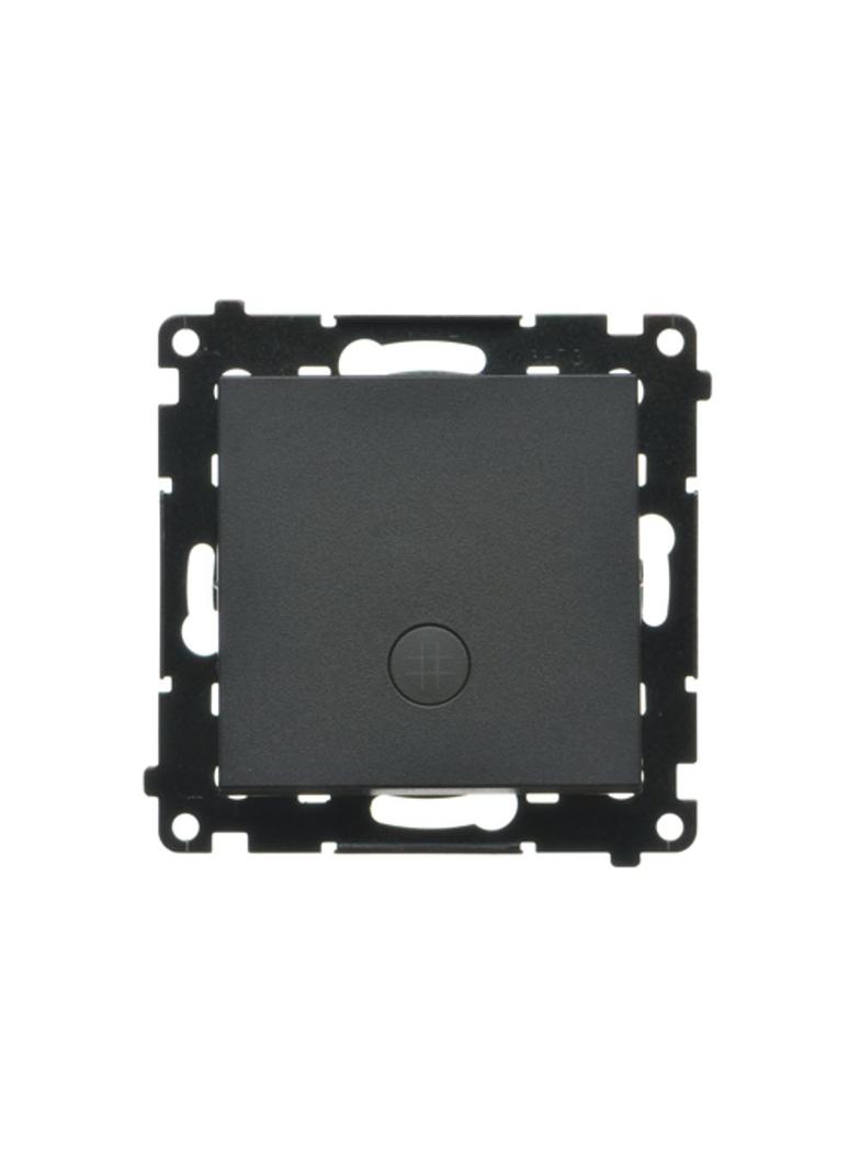 Simon 55 Łącznik krzyżowy z podświetleniem LED – piktogram schody szybkozłączka Czarny mat TW7L.01/149 KONTAKT