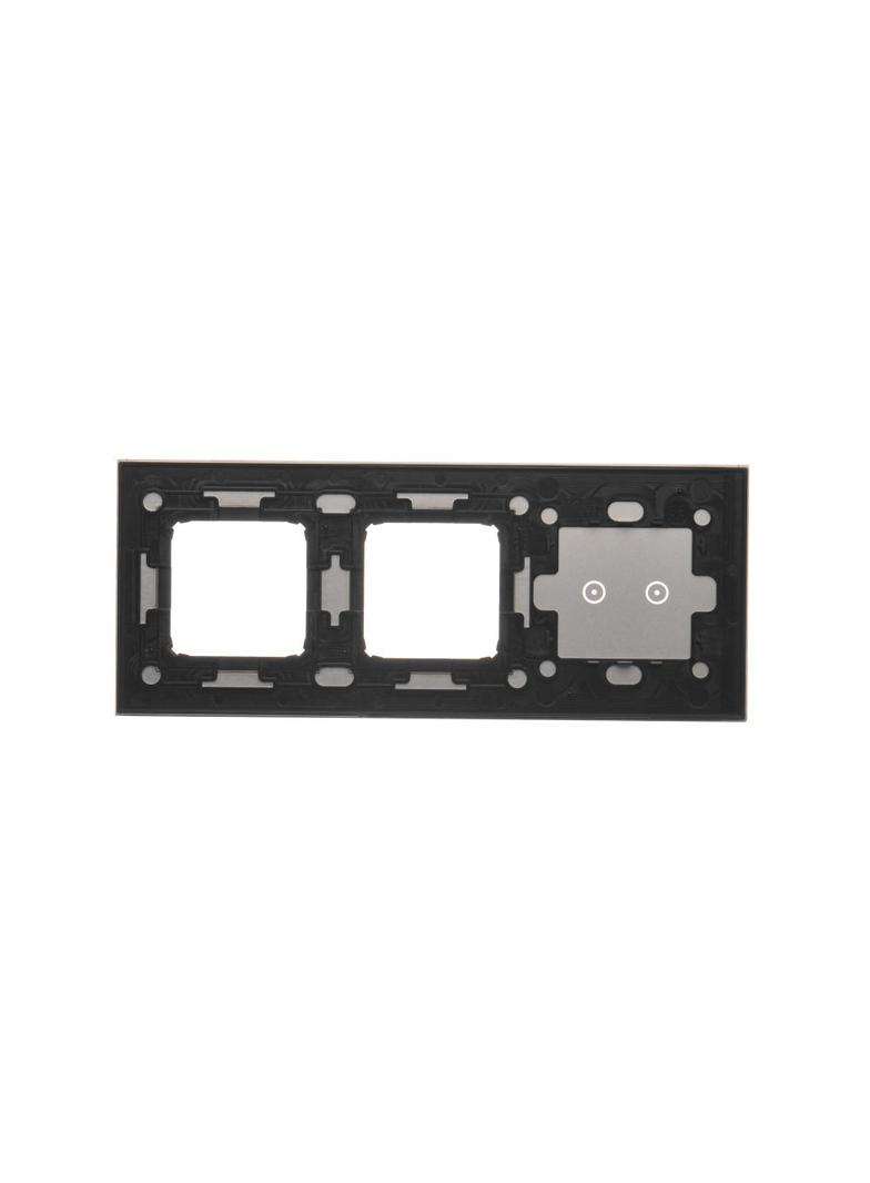 Simon 54 Touch Panel dotykowy S54 Touch 3 moduły 2 pola dotykowe poziome + 2 otwory na osprzęty S54 burzowa chmura DSTR3200/72 KONTAKT