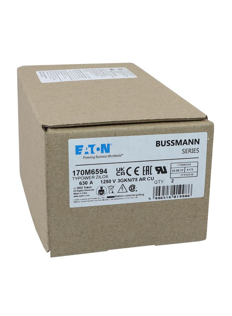 FUSE 630A 1250V 3GKN/75 AR CU Wkładka szybka 630A AC 1250V rozmiar 3 76x92x76 mm aR IEC UL 170M6594