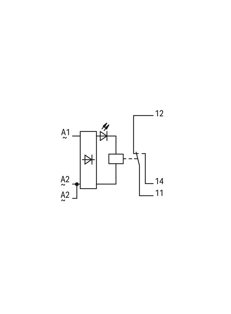 Moduł przekaźnikowy AC 230V szary 288-508 WAGO
