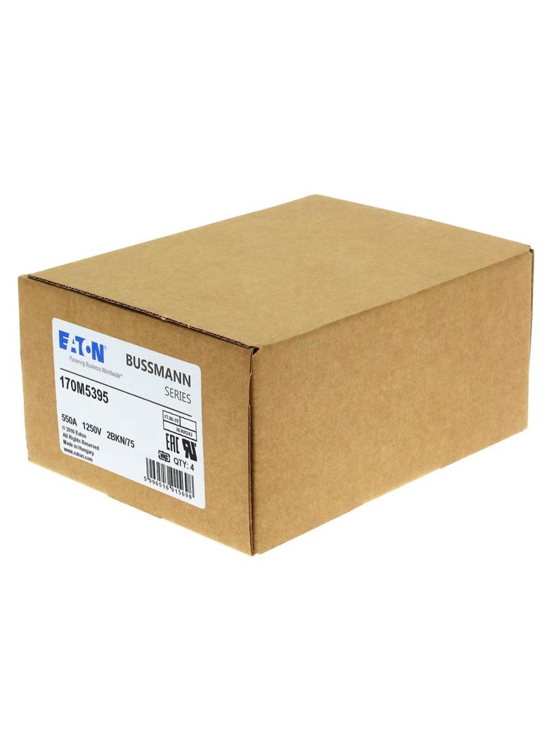 FUSE 550A 1250V 2BKN/75 AR CU Wkładka szybka 550A AC 1250V rozmiar 2 61x75x77 mm aR IEC UL 170M5395