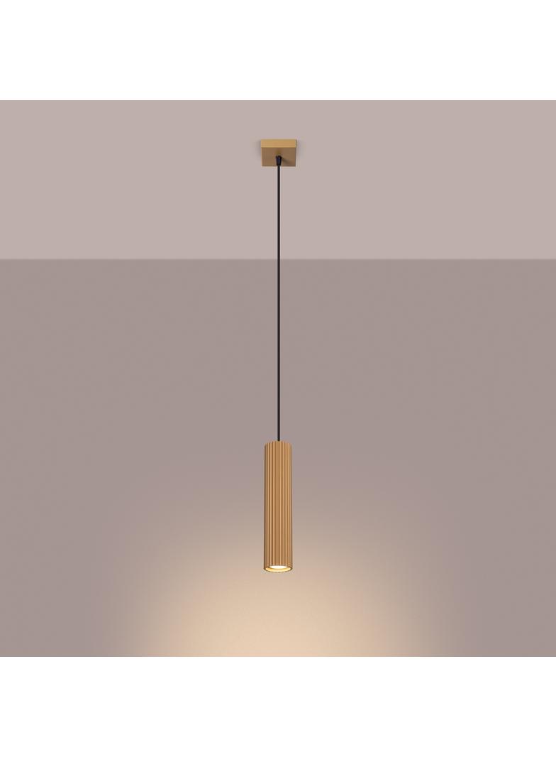 Sollux Lampa wisząca KARBON 1 złoty SL.1554