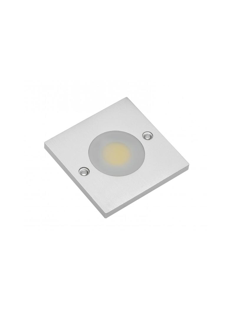 OPRAWA LED COB JOVITA KWADRATOWA, 3W, 12V DC, 1X COB, CIEPŁY BIAŁY, 150CM PRZEWÓD Z MINIAMP (2 WKRĘT