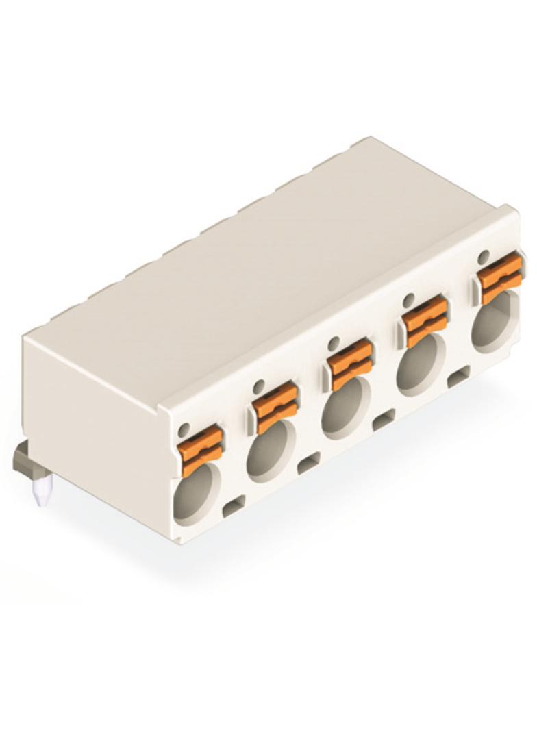 Gniazdo picoMAXeCOM raster 7,5mm 5‑biegunowe z kątowymi pinami lutowniczymi bez płytki 2092‑3375 /100szt./ WAGO