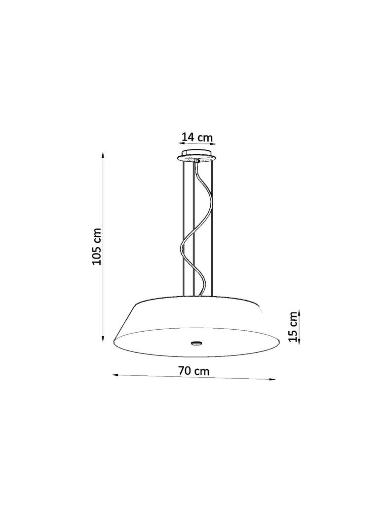 Sollux Żyrandol VEGA 70 czarny SL.0820