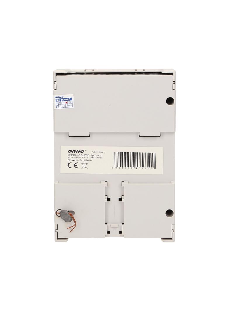3-fazowy wskaźnik energii elektrycznej 120A 5 modułów DIN TH-35mm dodatkowy przycisk OR-WE-507 ORNO