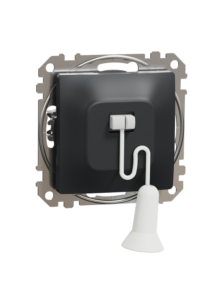 Sedna Design & Elements, przycisk z cięgnem, czarny antracyt