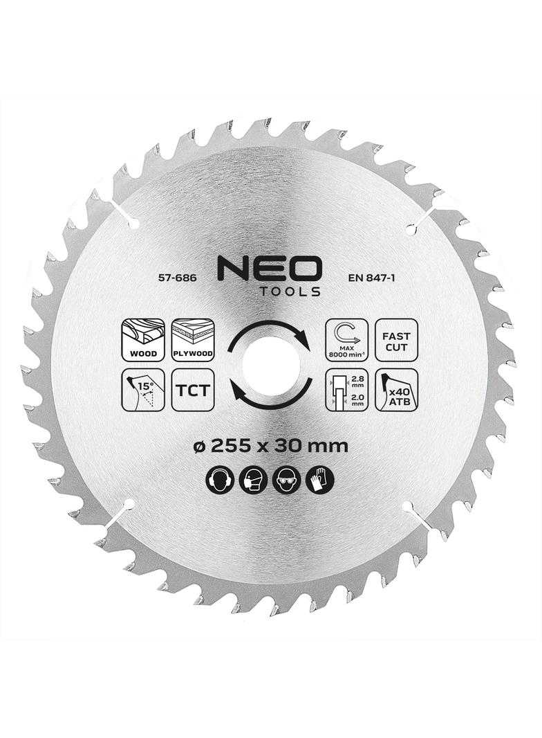 Tarcza do pilarki, widiowa, 255 x 30 mm, 40 zębów