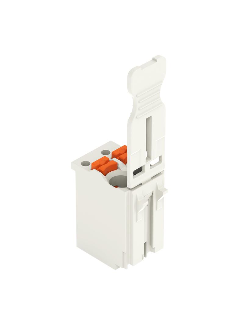 Gniazdo picoMAX raster 3,5mm 2‑biegunowe z płytką uchwytową 2091‑1102 /100szt./ WAGO