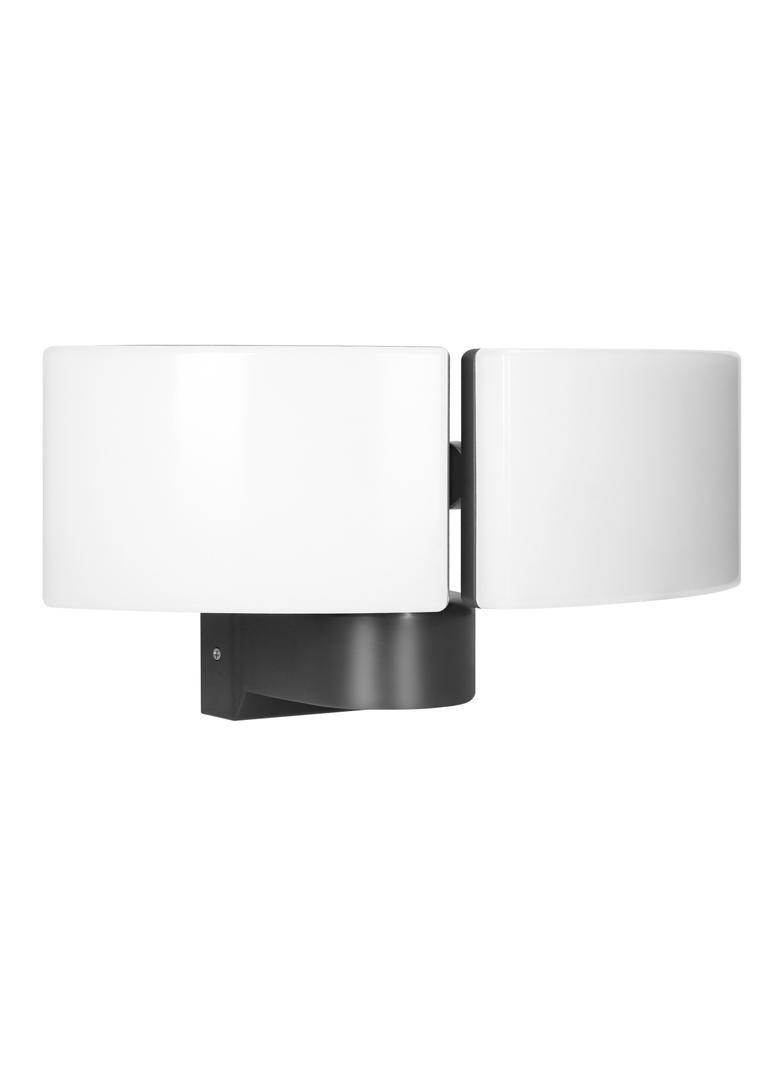 TOS DUO LED 2x20W podwójny naświetlacz ogrodowy 2x1600lm IP65 neutralna biel 4000K PC szary AD-NL-6603GL4 ORNO