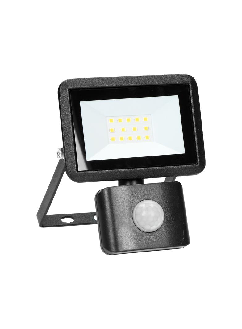 FARO S LED 10W naświetlacz z PIR, 800lm, IP44, 4000K, aluminium + szkło AD-NL-6252BLR4 ORNO