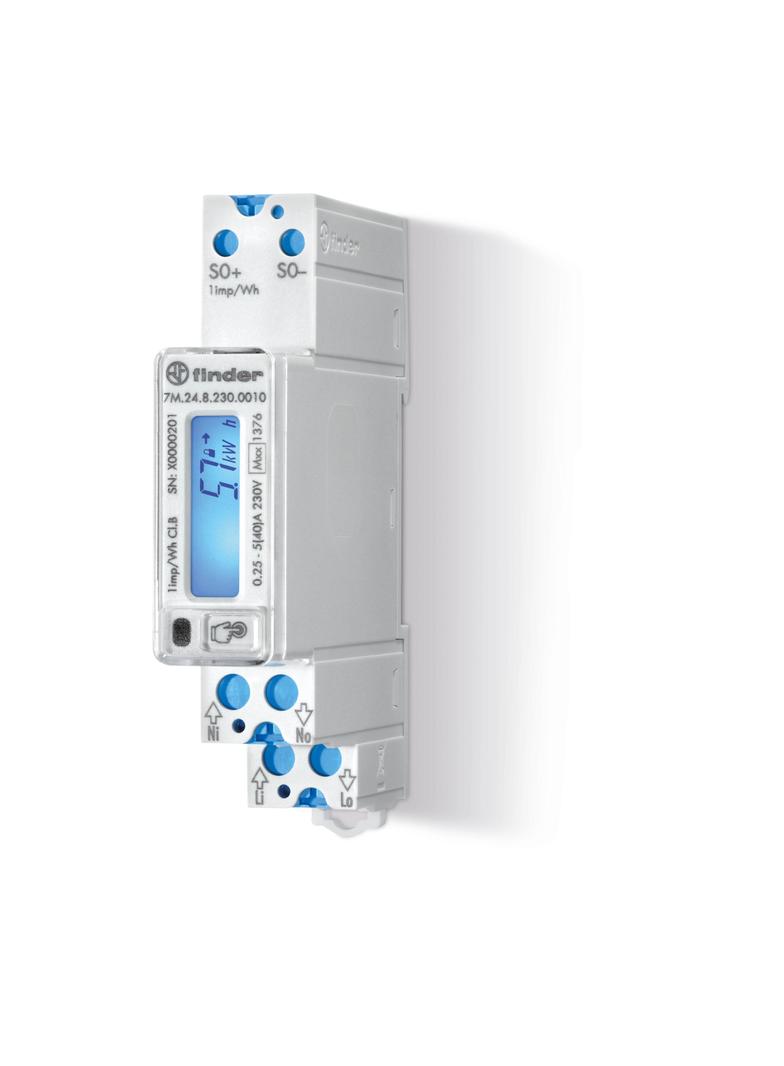 Licznik energii jednofazowy, wyjście impulsowe, port komunikacyjny IR, MID, 7M.24.8.230.0010