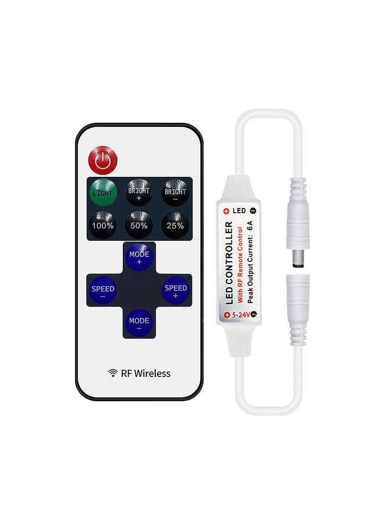 Sterownik LED RF 12V 6A 72W z pilotem 11 przycisków