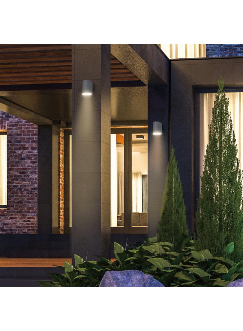 PARETE GU10 X1 JEDNOKIERUNKOWY KINKIET 250V IP54 80 x 73 x 95mm SZARY