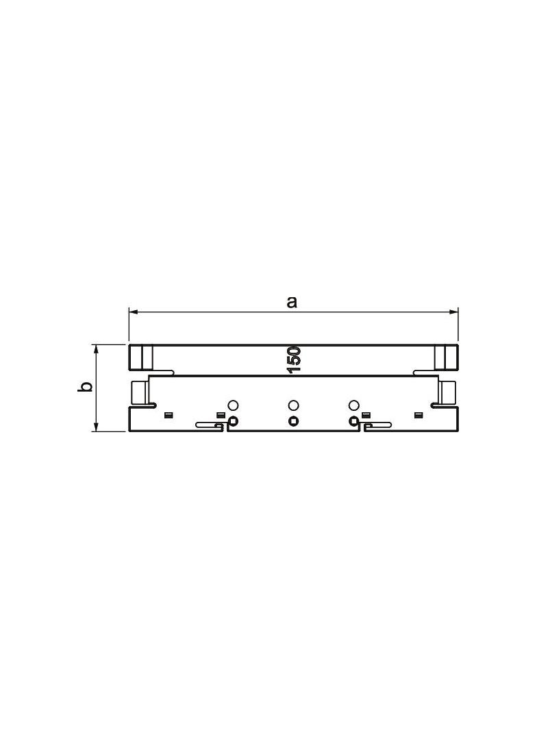 2370, SPINKA POKRYWY SZER.150MM PVC